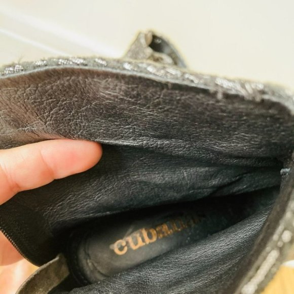 Anthropologie Cubanas Ciara Glitter Heeled Boots - Picture 14 of 16